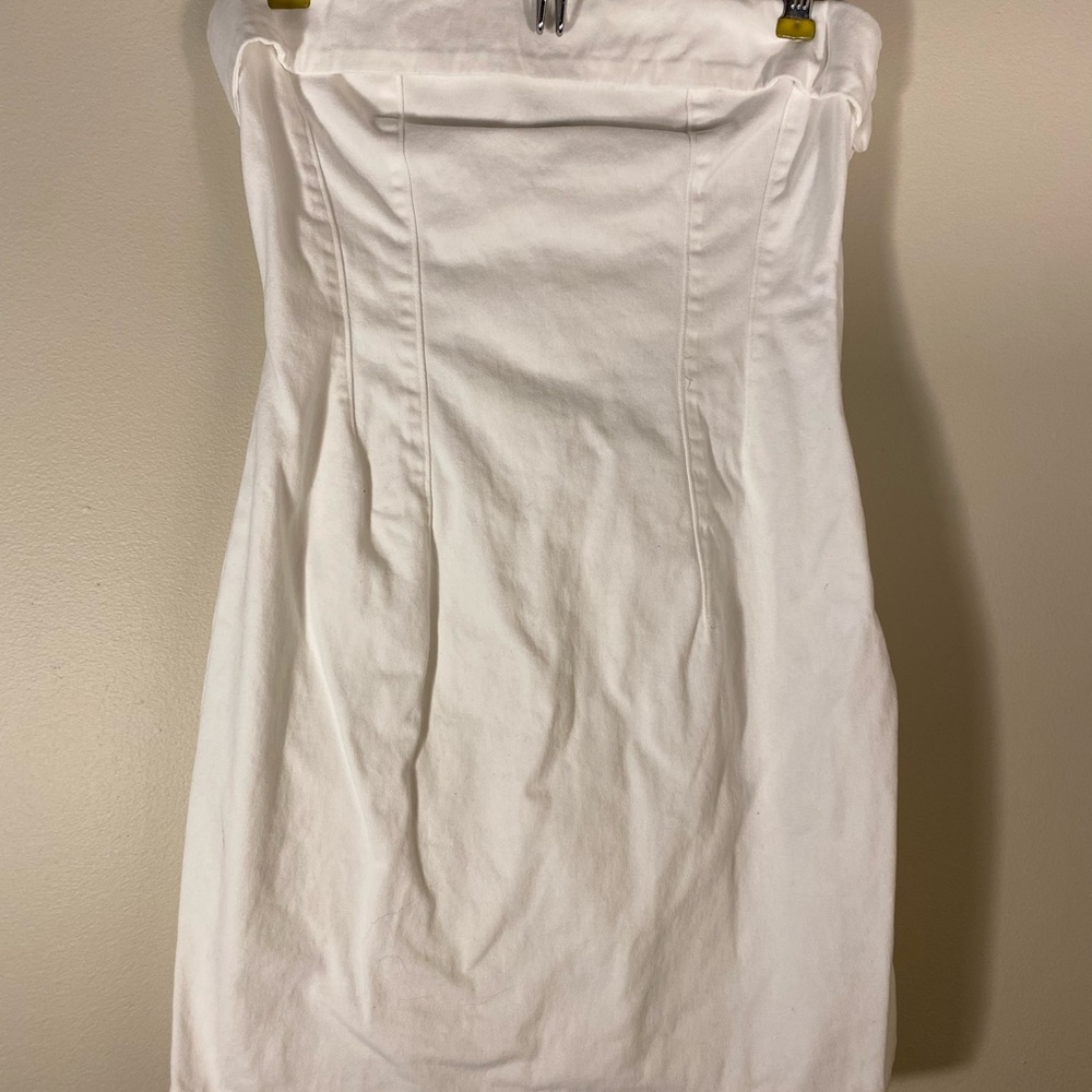 Wild Fable Juniors Mini Dress XS Back Lace-Up Corset Y2K Stretch White Party